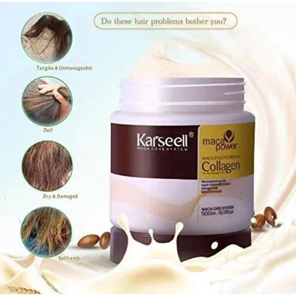 Magical Hair Mask Softens Frizz Repairs Damage Fine Hair Anti-loss Smooth Shiny Hair Collagen