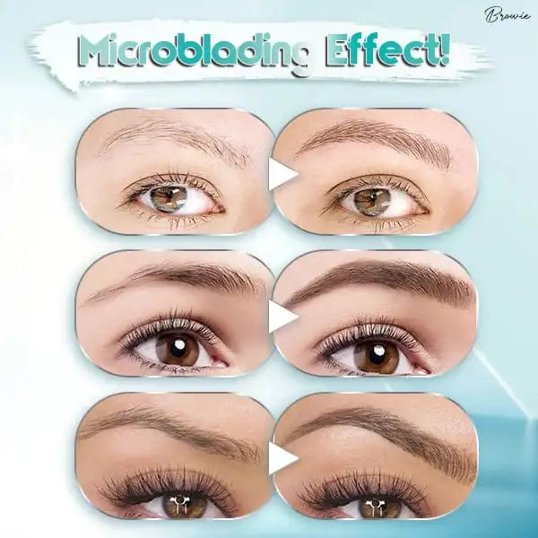 3D Waterproof Microblading Eyebrow Pen 4 Fork Tip Pencil