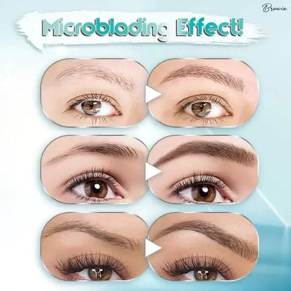 3D Waterproof Microblading Eyebrow Pen 4 Fork Tip Pencil