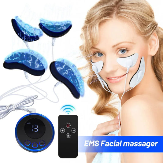 EMS Facial Massager Eye Face Lift Skin Tightening Anti-Wrinkle V-Shaped Face Muscle Stimulator Beauty Device