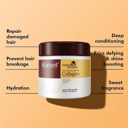 Magical Hair Mask Softens Frizz Repairs Damage Fine Hair Anti-loss Smooth Shiny Hair Collagen