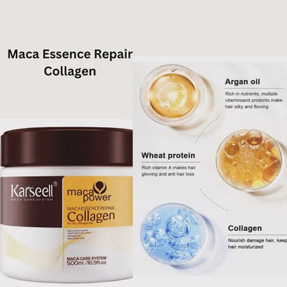 Magical Hair Mask Softens Frizz Repairs Damage Fine Hair Anti-loss Smooth Shiny Hair Collagen