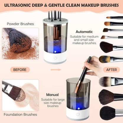 3-in-1 Electric Makeup Brush Cleaner and Drying Stand