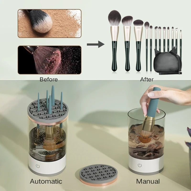 3-in-1 Electric Makeup Brush Cleaner and Drying Stand